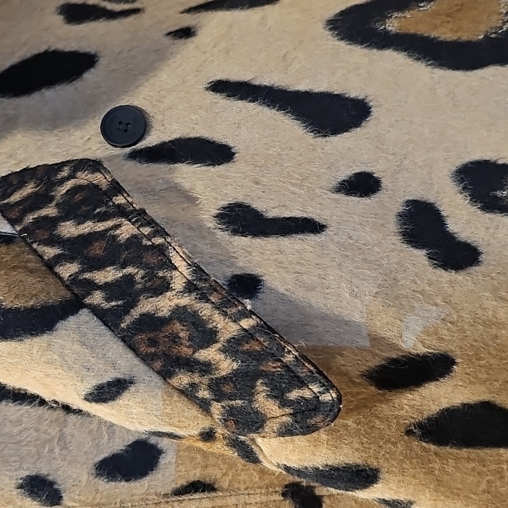 Leopard Print Long Coat - Picture 6 of 9
